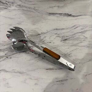Vintage Glo Hill Bakelite tongs salad utensils